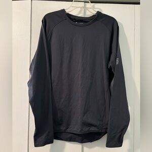 Men’s Charcoal fleece-lined compression shirt